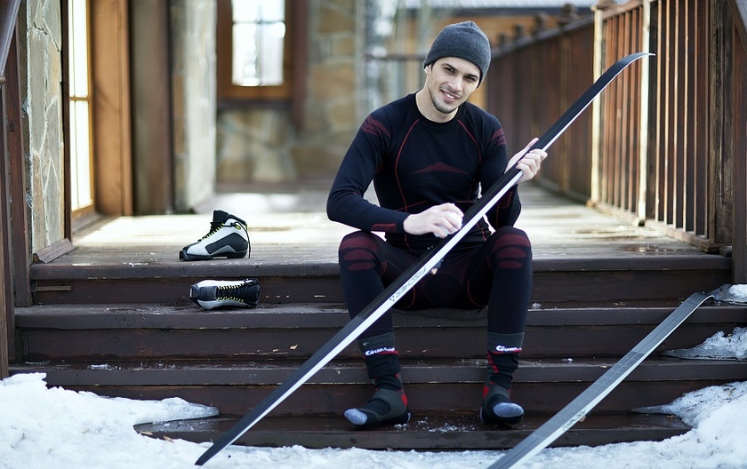 A guy in thermal underwear