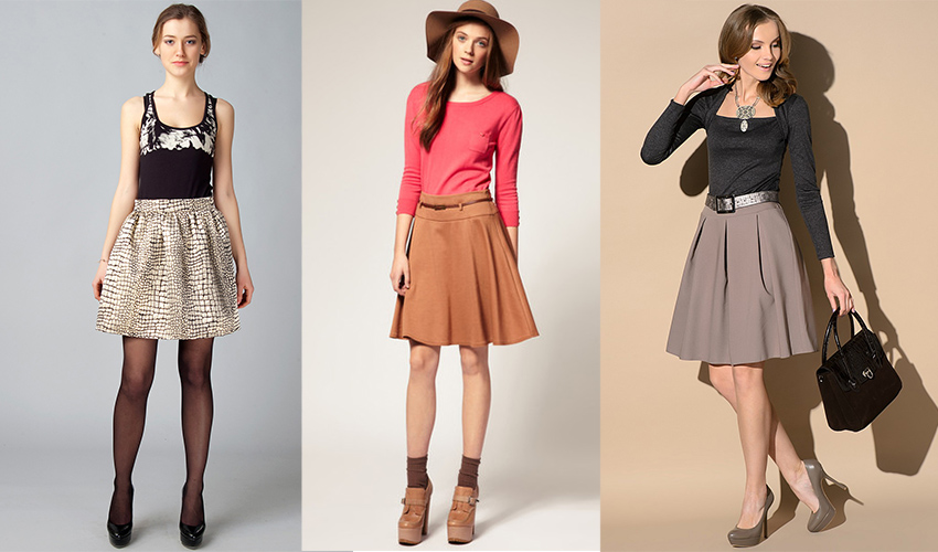 Girls in different skirts